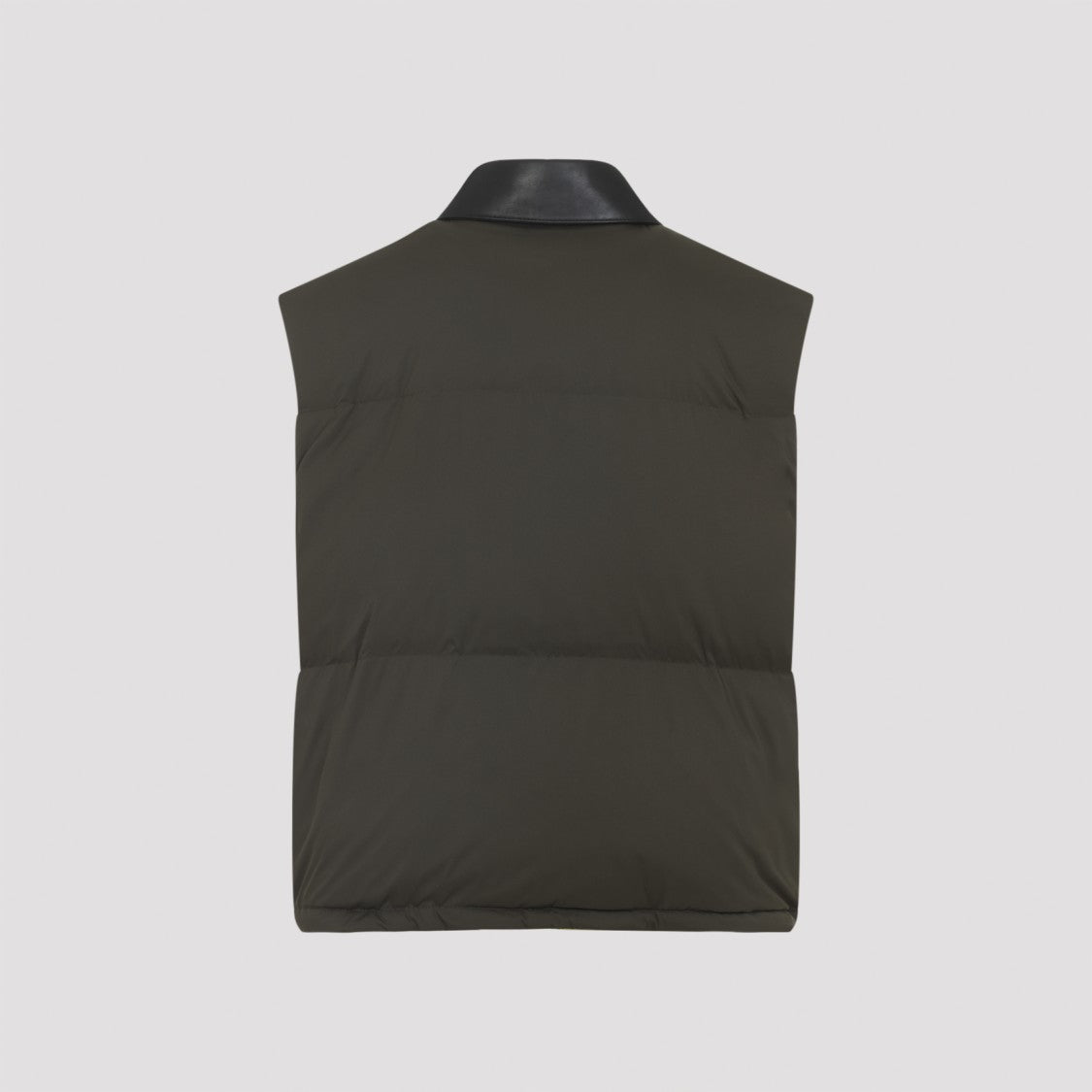 Miu Miu Sleeveless Military Green Recycled Polyester Jacket