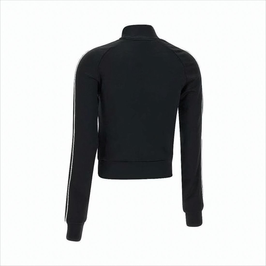 Diesel Cropped Black Jacket With High Collar