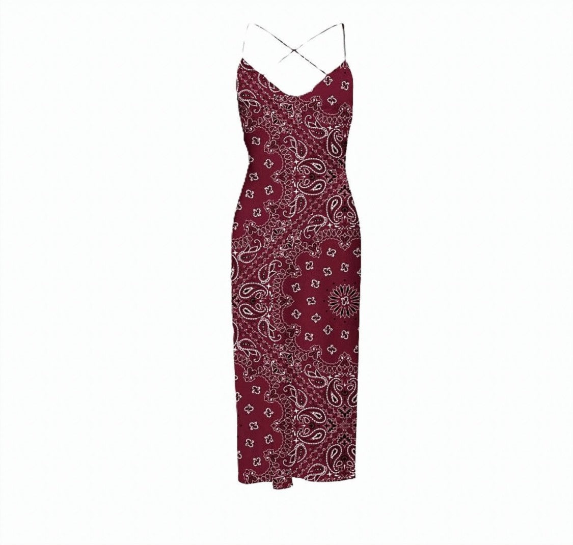 Mc2 Saint Barth Intricate Paisley And Floral Pattern Midi Dress