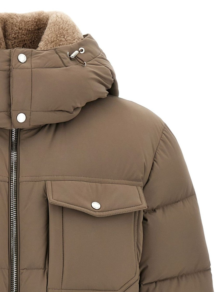 Moorer Short Down Jacket With Hat Alarick
