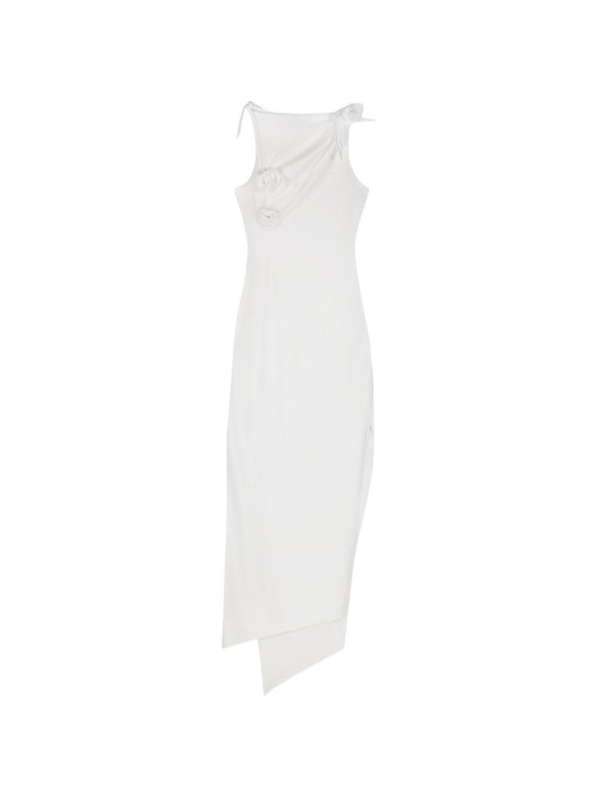Coperni Asymmetric Midi Dress With Knot