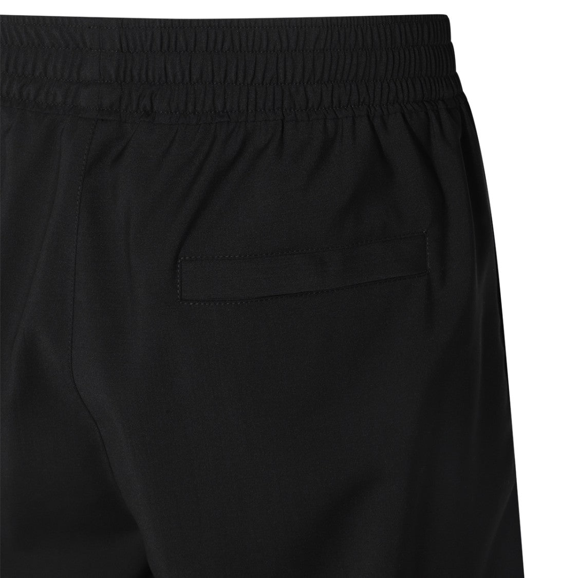 Givenchy Tapered Black Wool Trousers With Elasticated Waistband