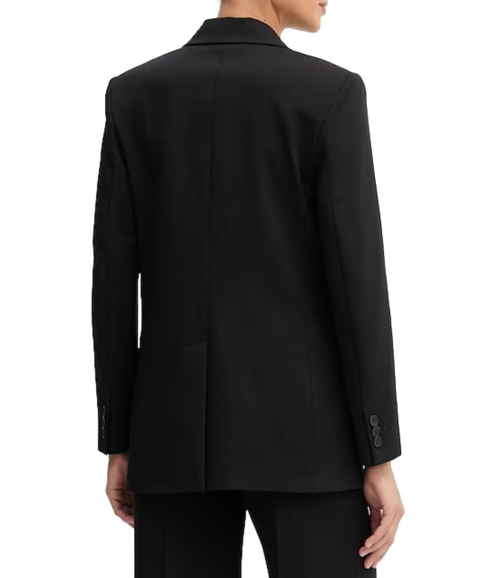 Max Mara Tailored Black Blazer With Notched Lapels