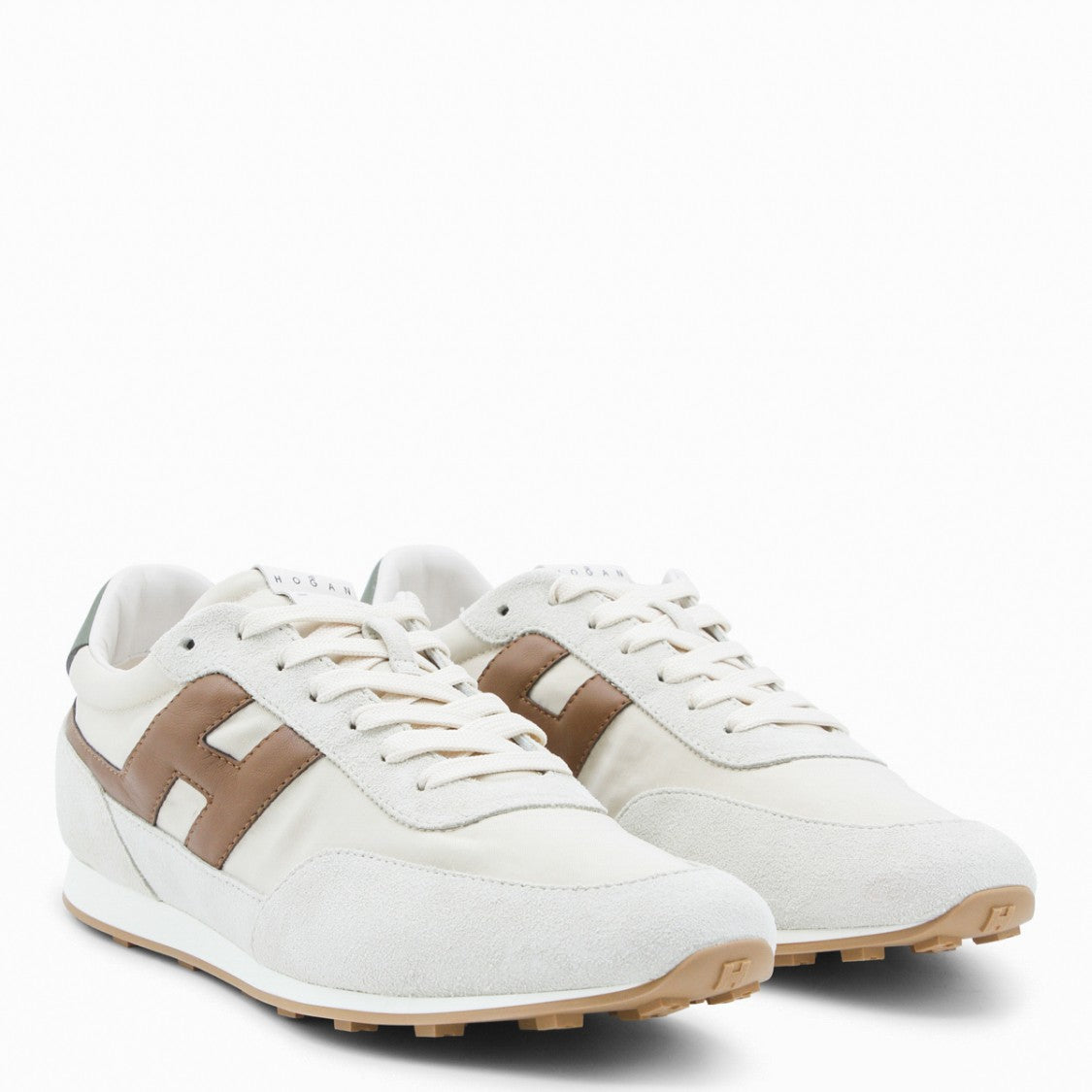 Hogan Beige Leather Sneakers