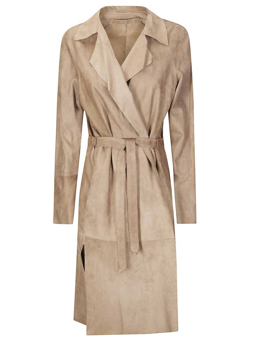 Salvatore Santoro Black Single-Breasted Belted Coat
