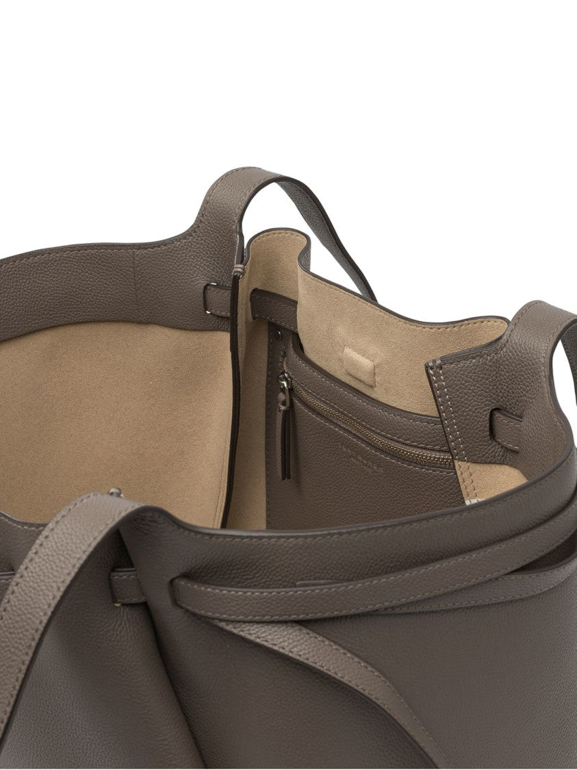 Tory Burch Textured Leather Romy Tote With Dual Shoulder Straps