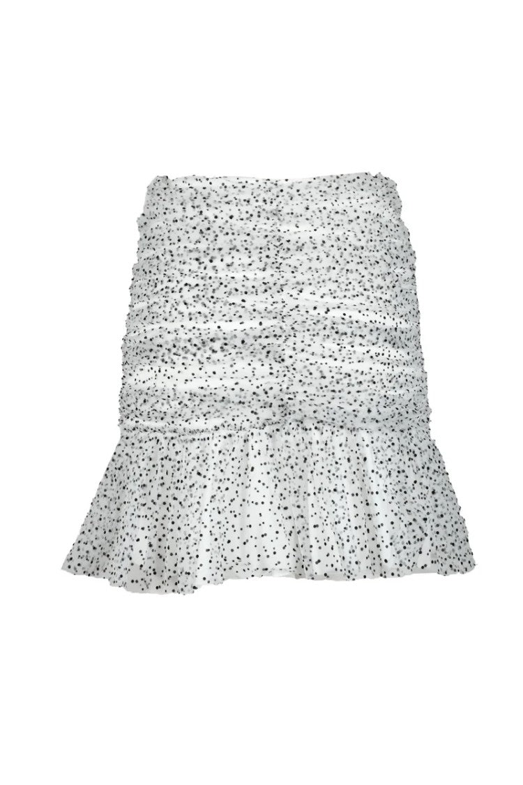Aniye By Black Ruched Polyester Mini Skirt