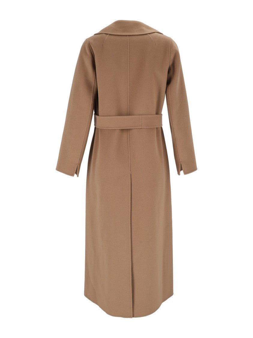 Max Mara Camel Poldo Belted Wrap Coat