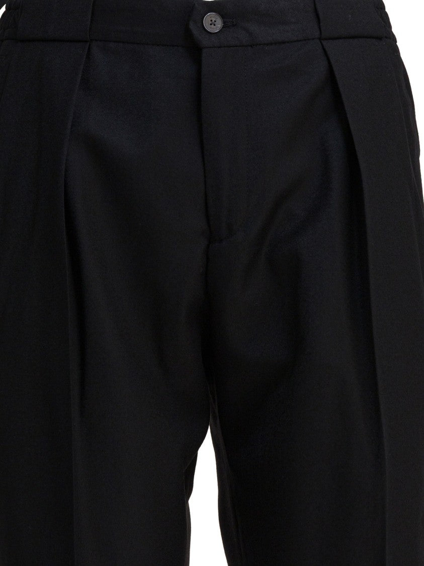 Briglia Mid-Rise Tapered Trousers With Pleated Detailing