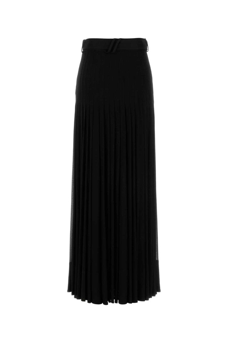 Burberry Black Crepe Skirt