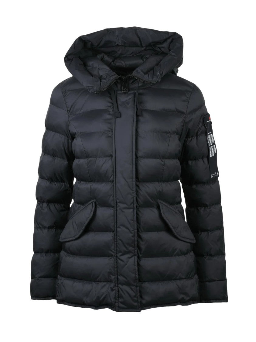 Peuterey Black Flatex Hooded Down Jacket