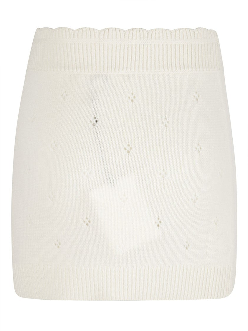 Chloé Mini Skirt In Thick Wool