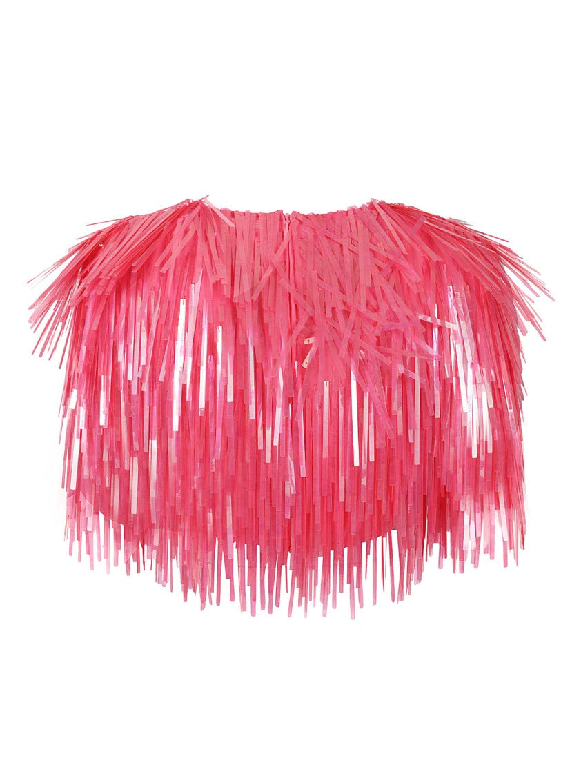 Max Mara Fringed Top With Dynamic Texture