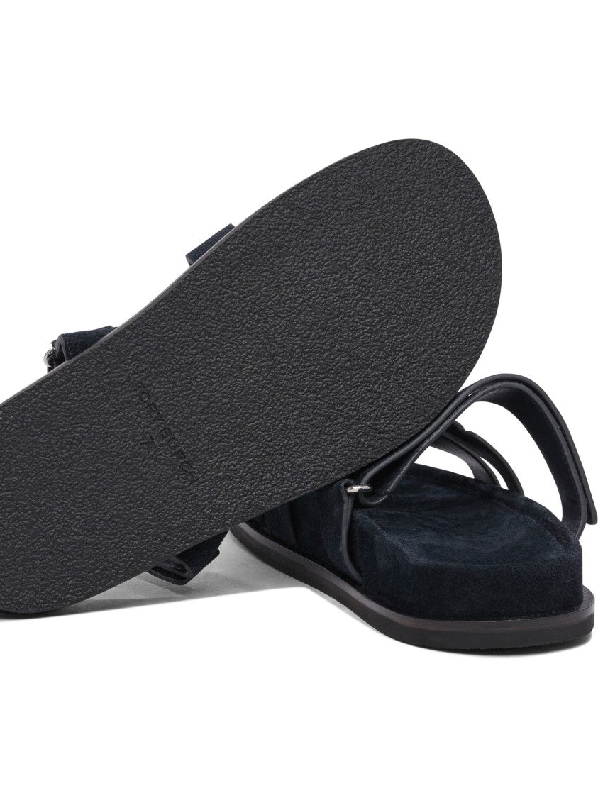 Tory Burch Bovine Leather Sandals With Comfortable Footbed