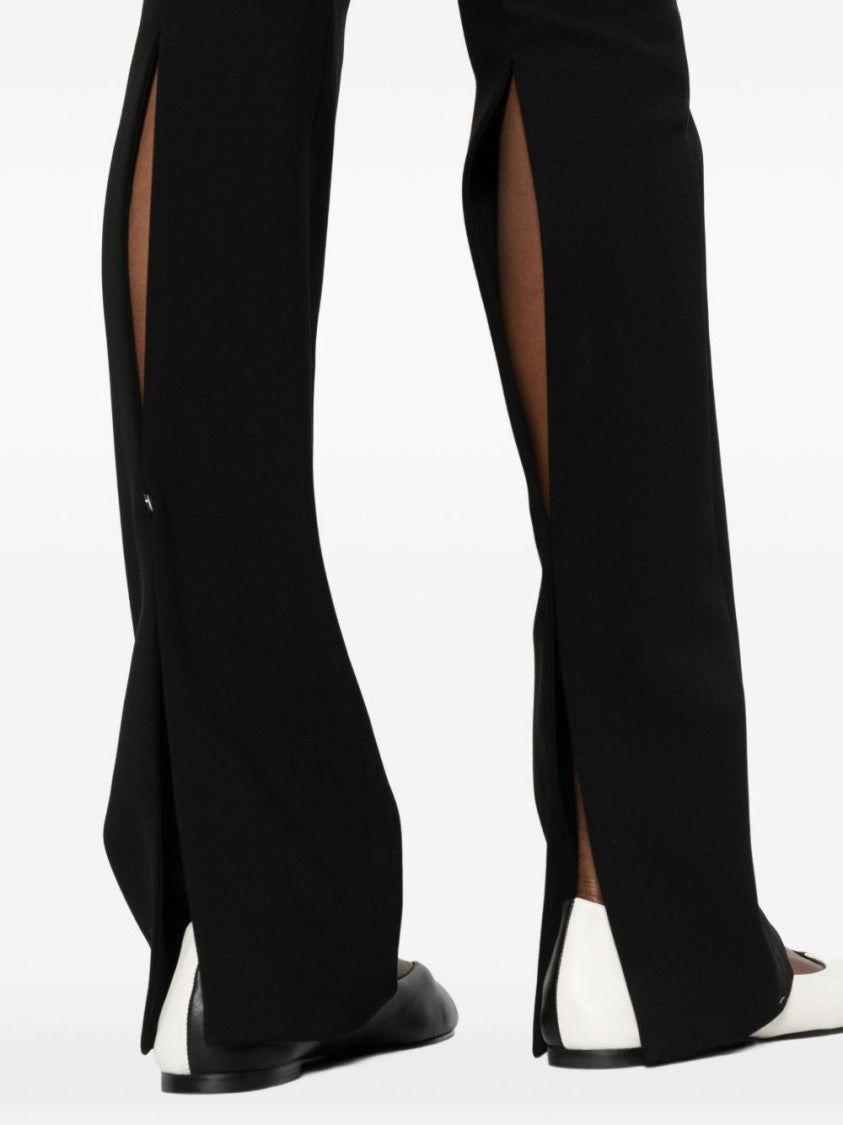 Pinko Tailored Black Trousers With Unique Back Slits
