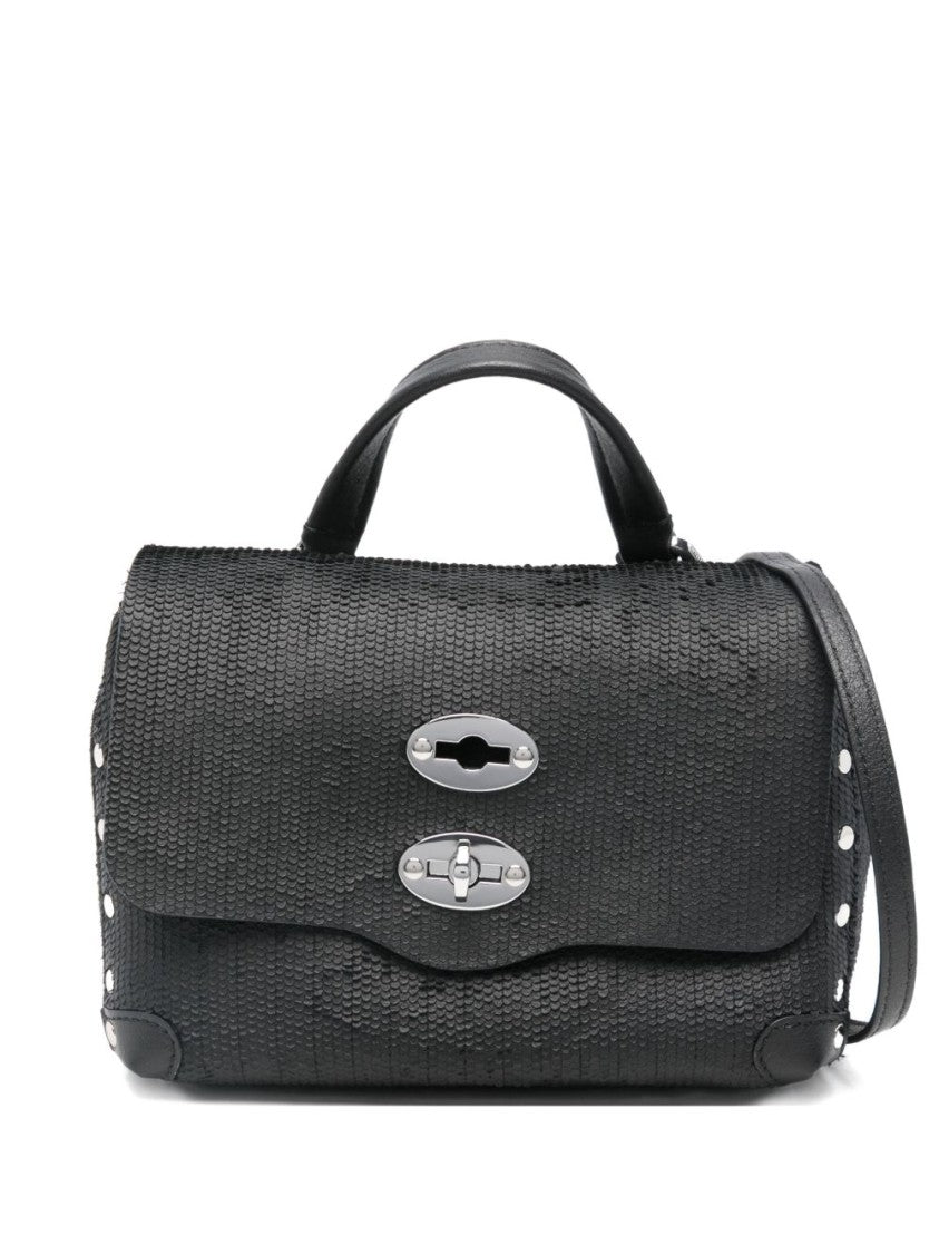 Zanellato Textured Black Leather Handbag