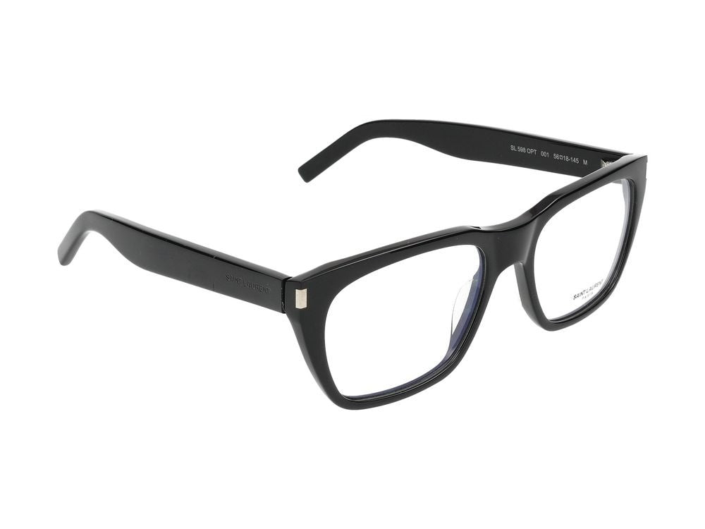 Saint Laurent Eyeglasses Saint Laurent Sl 598 Opt 001 Black Black Transparent 56/18/145