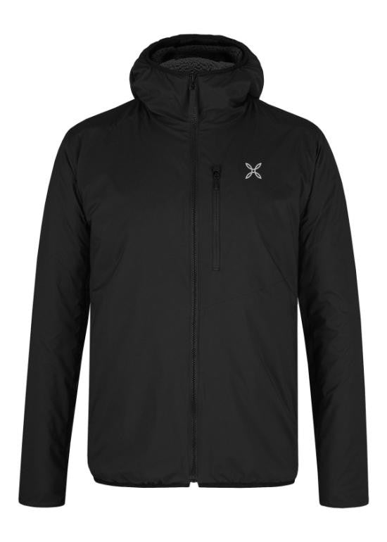 Montura Hooded Black Nylon Jacket With Zip Closure And Minimalist Design
