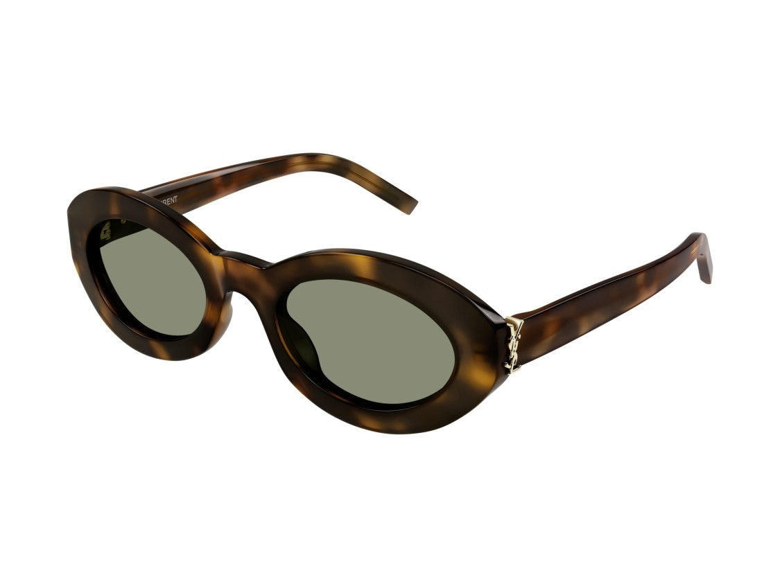 Saint Laurent Sl M136 Tortoiseshell Acetate Oversized Round Sunglasses