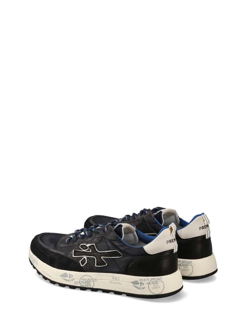 Premiata Low-Top Sneakers With Textured Materials
