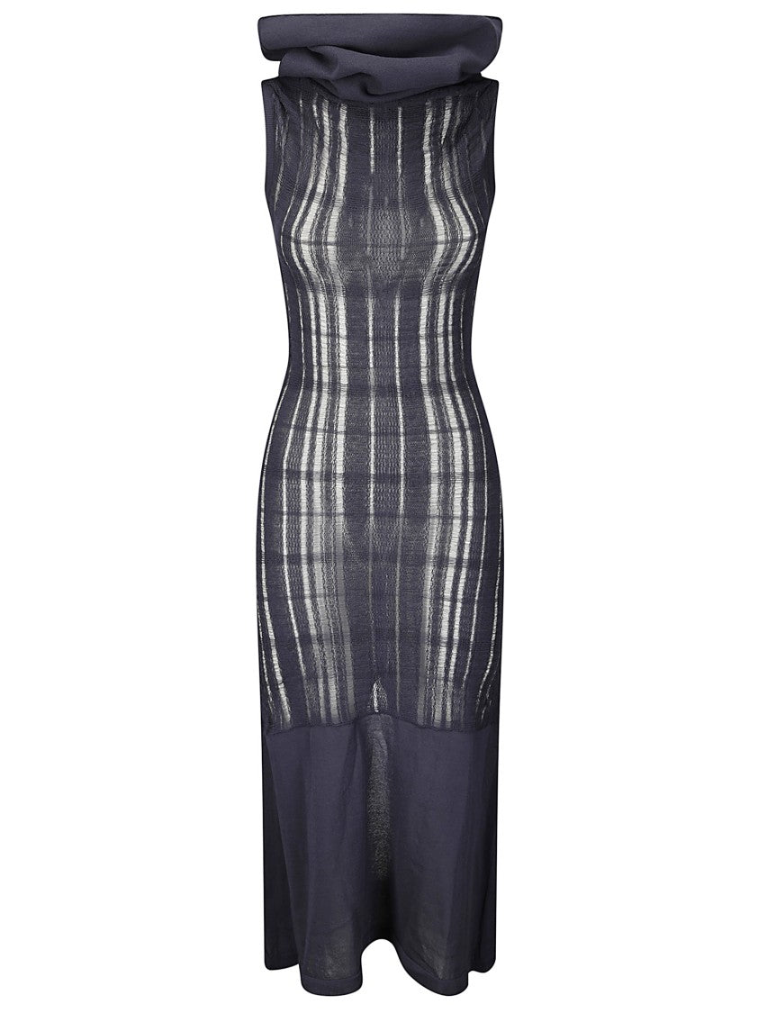 Our Legacy Long Sleeveless Dress With Wide Turtleneck