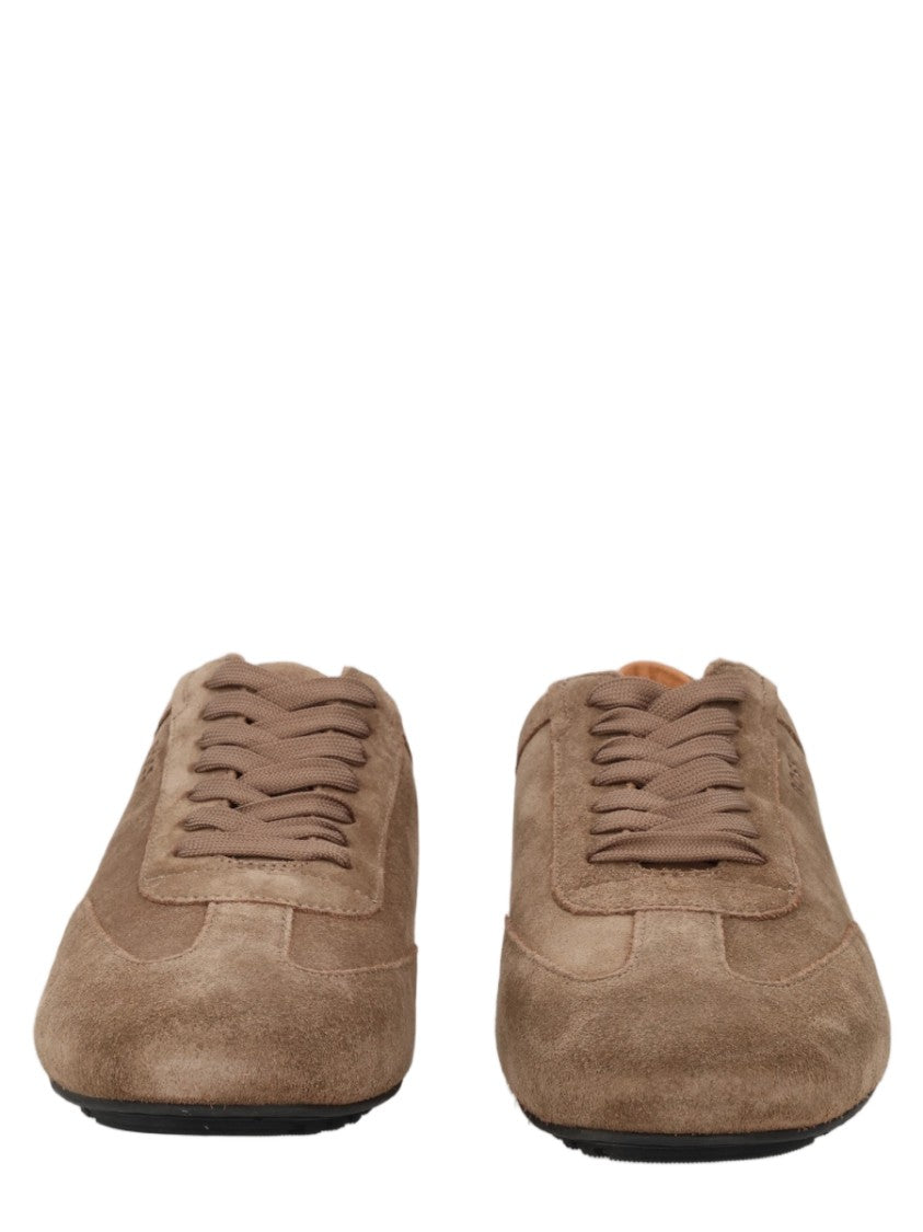 Boss Noel Low-Top Rounded Toe Suede Sneakers