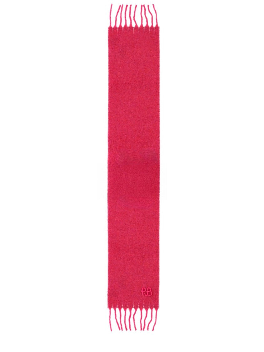 Ruslan Baginskiy Long Fuzzy Fringed Wool Scarf