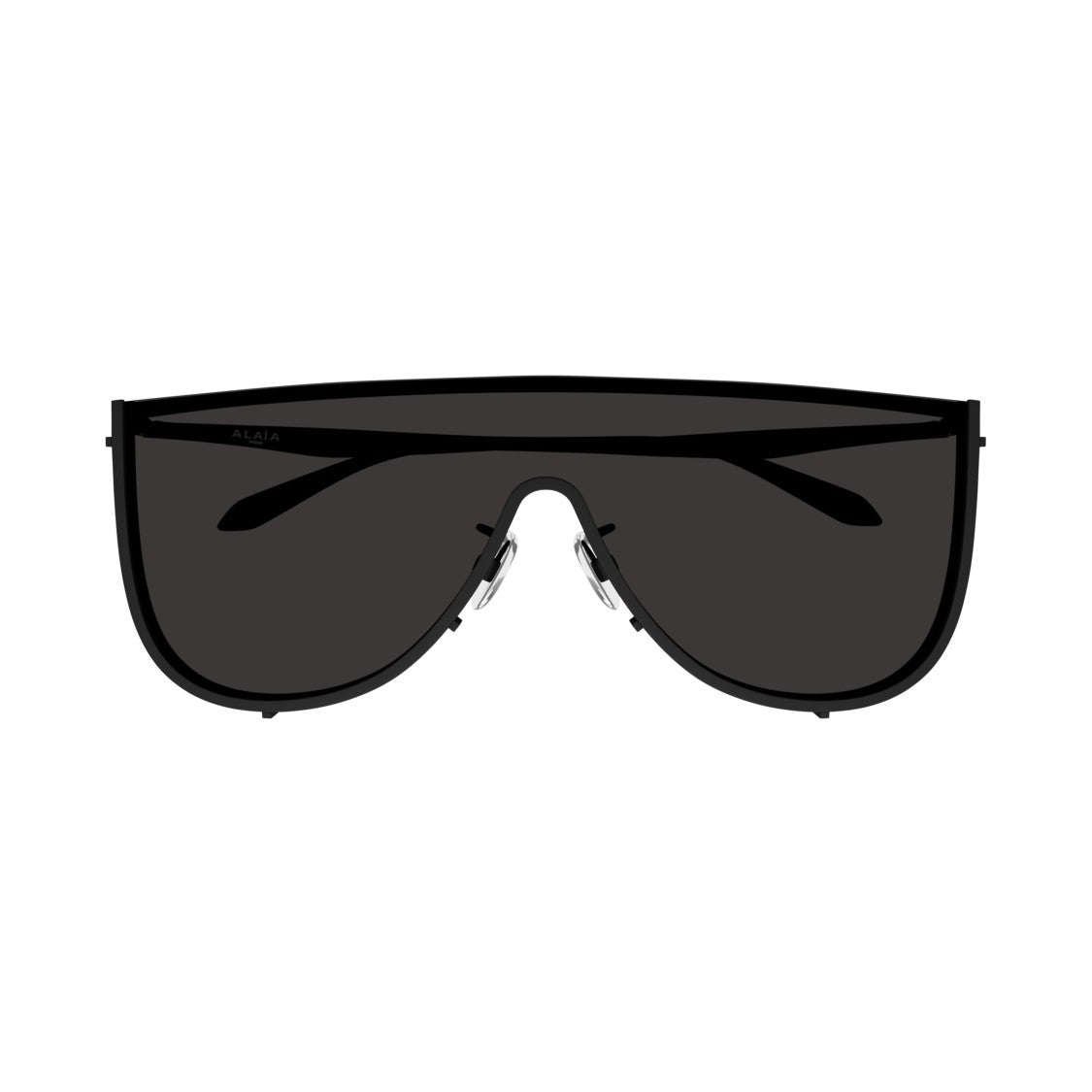 Azzedine Alaïa Oversized Shield Sunglasses With Black Metal Frame