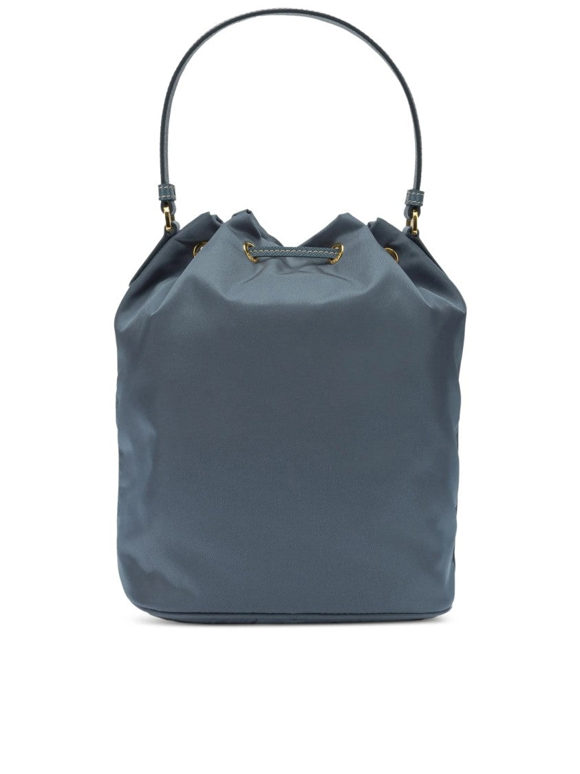 Prada Deep Blue Duet Re-Nylon Bucket Bag