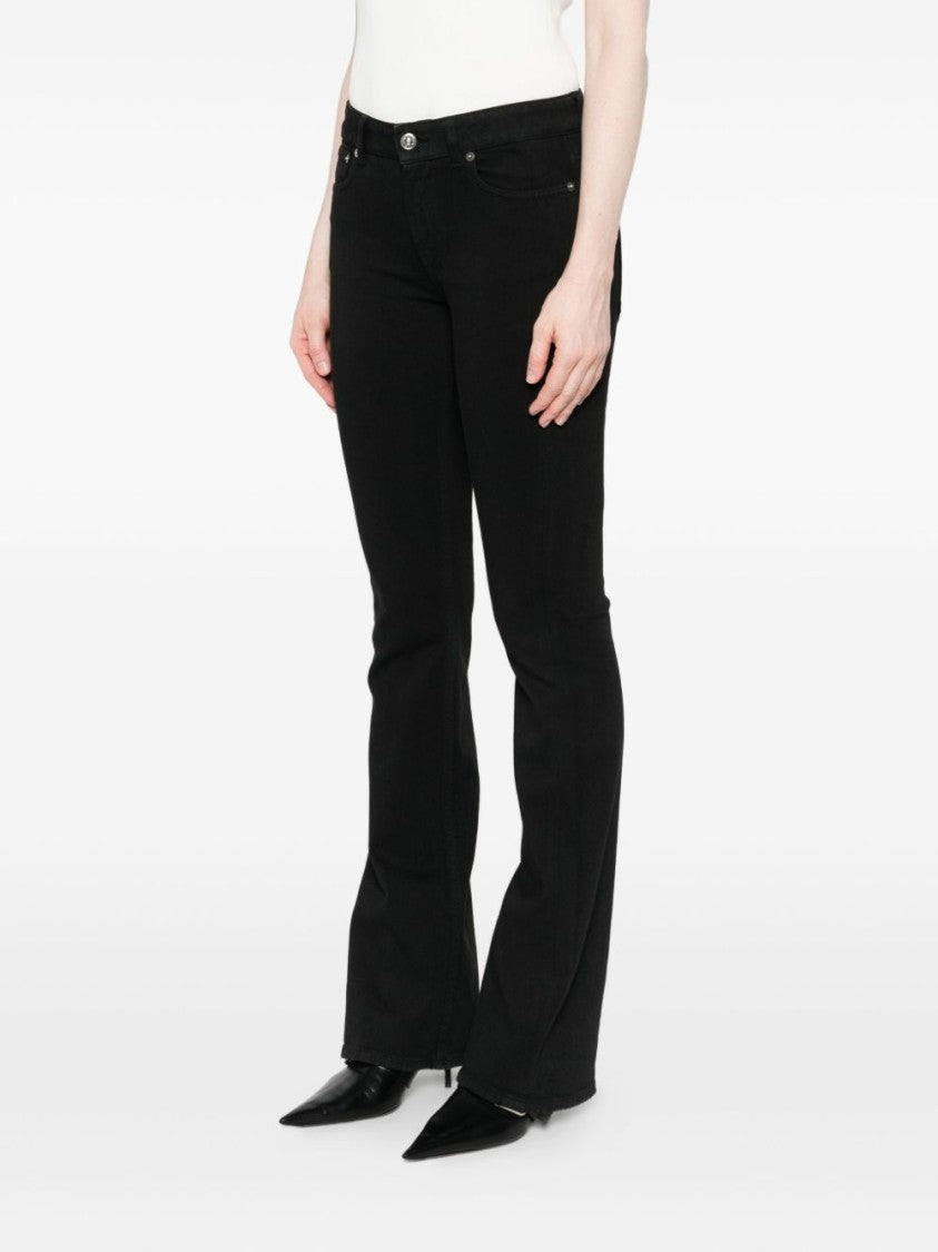 Dondup Fitted Flared Black Jeans