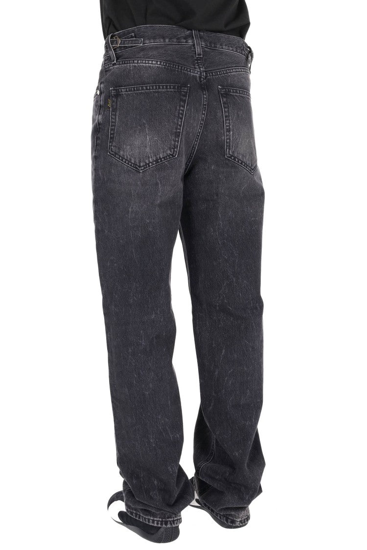 Haikure Relaxed Fit Black Denim Logan Jeans