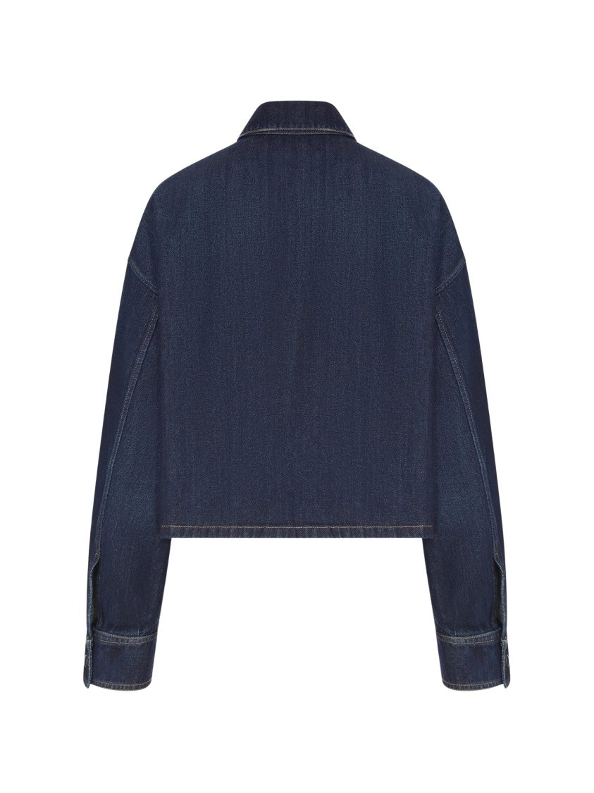 Prada Camicia Cropped Denim Jacket