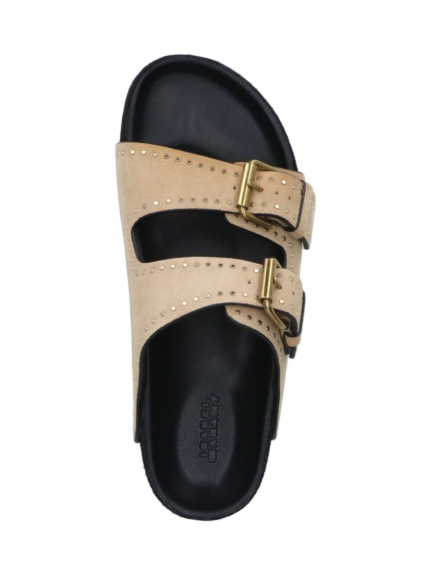 Isabel Marant "Lennyo" Sandals – Beige