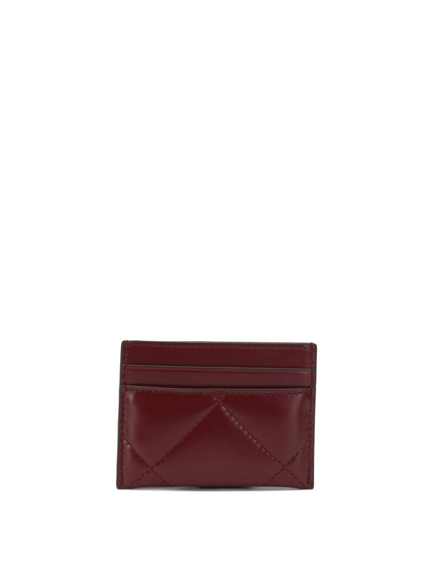 Tory Burch Compact Quilted Leather Card Holder