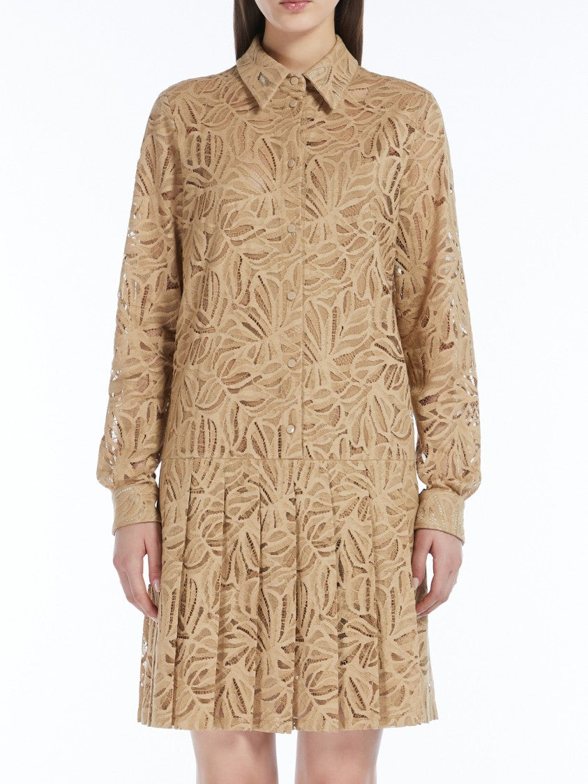 Max Mara Floral Lace Mini Dress