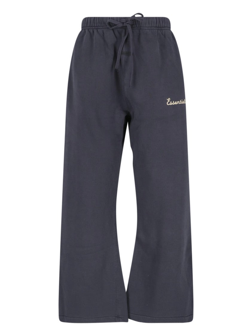 Fear Of God Essentials Beige Relaxed Wide-Leg Drawstring Trousers