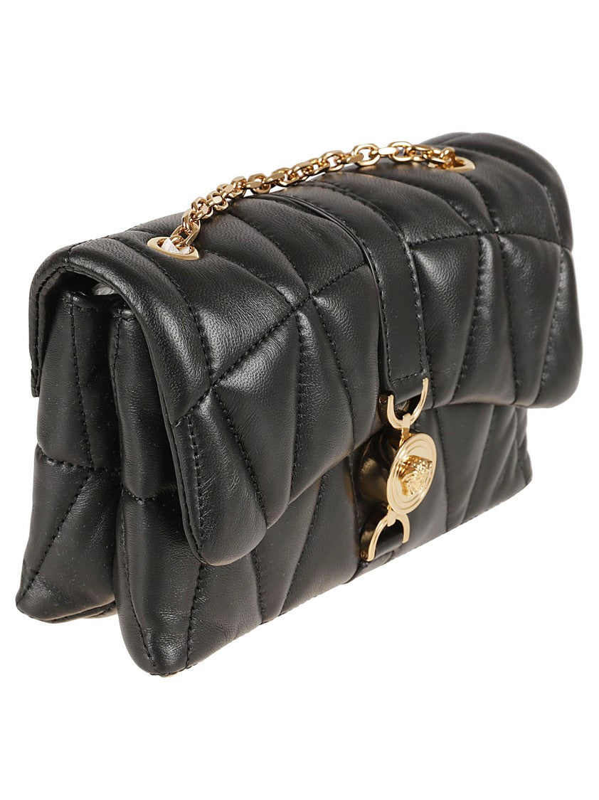 Versace Quilted Lamb Leather Bag With Medusa Plaque