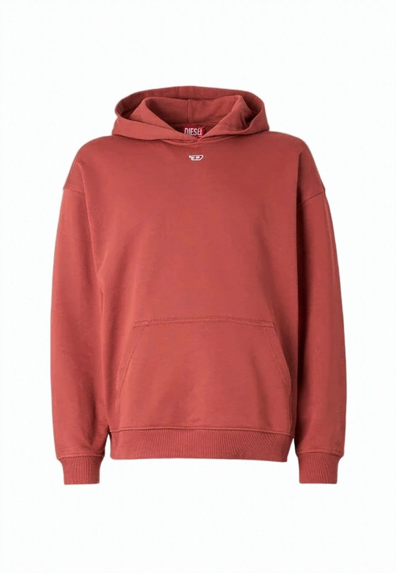 Diesel Relaxed-Fit Hoodie With Ribbed Cuffs