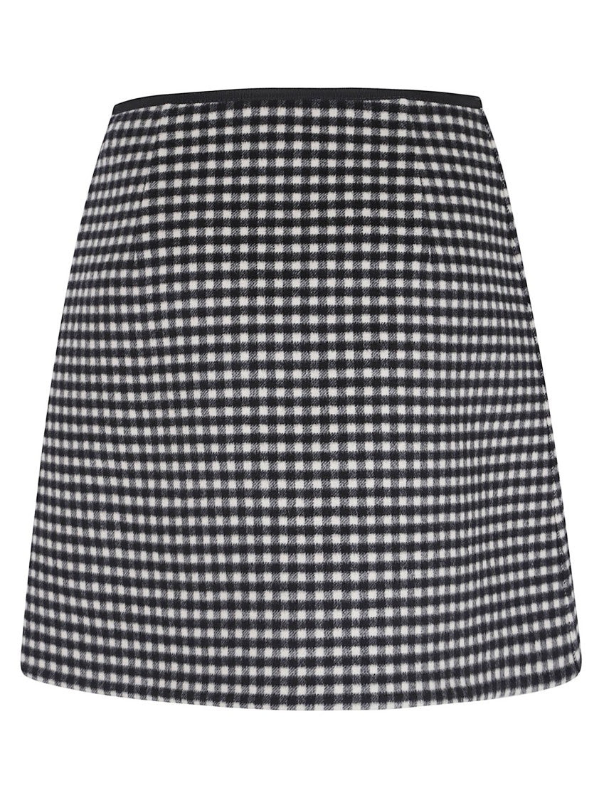 Valentino Garavani Micro Gingham Mini Skirt