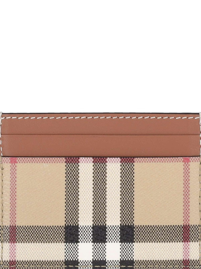 Burberry "Check" Card Holder Beige