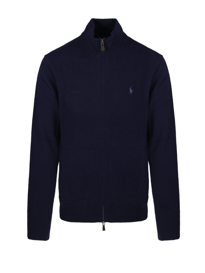 Polo Ralph Lauren Full Zip Sweater With High Collar