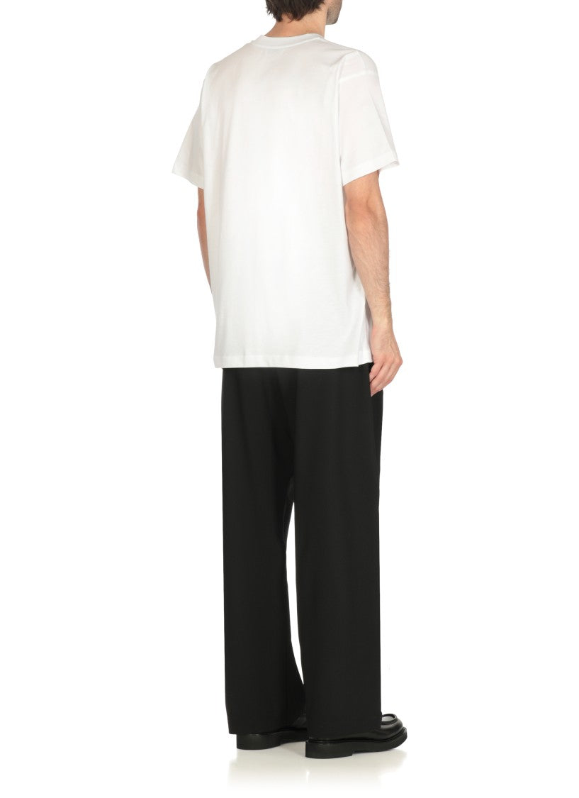 Moschino Cotton T-Shirt With Contrasting Logo Detail