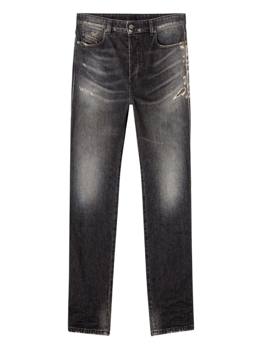 Diesel Relaxed Fit Distressed Jeans