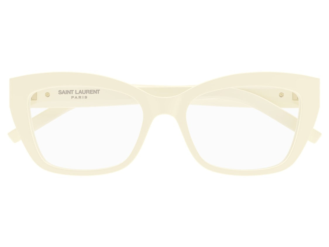 Saint Laurent Gold Sl M117 Oversized Square Eyeglasses