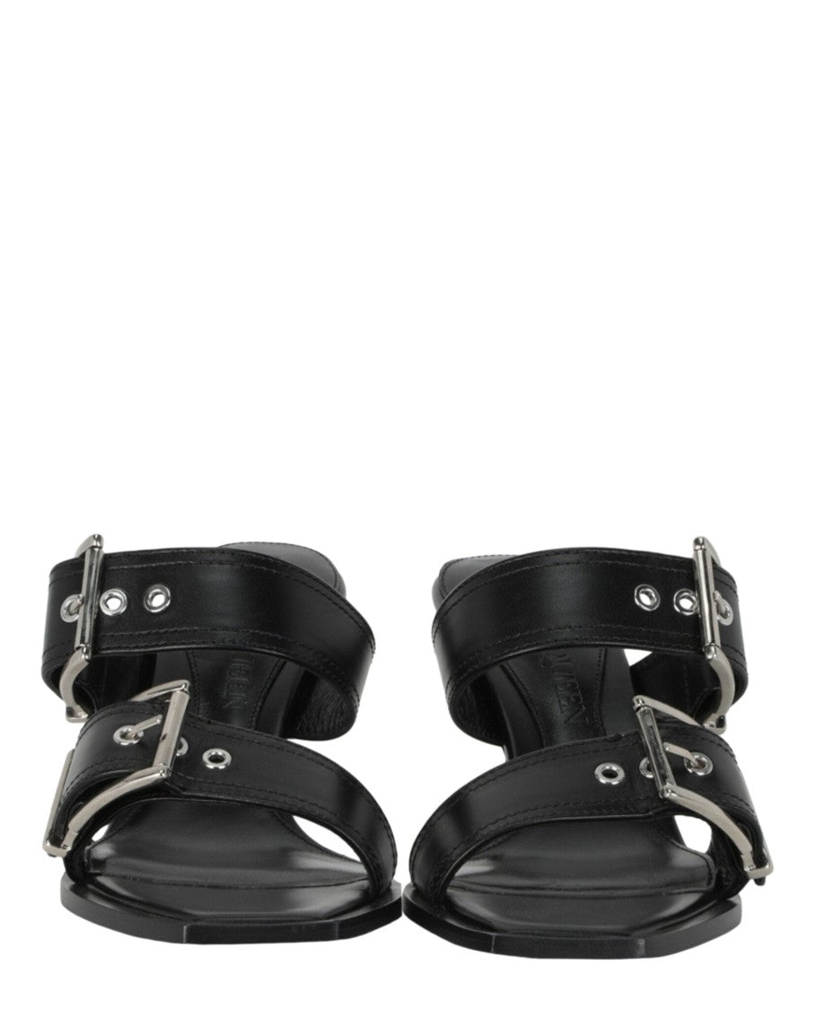 Alexander Mcqueen Double Buckle Punk Mules