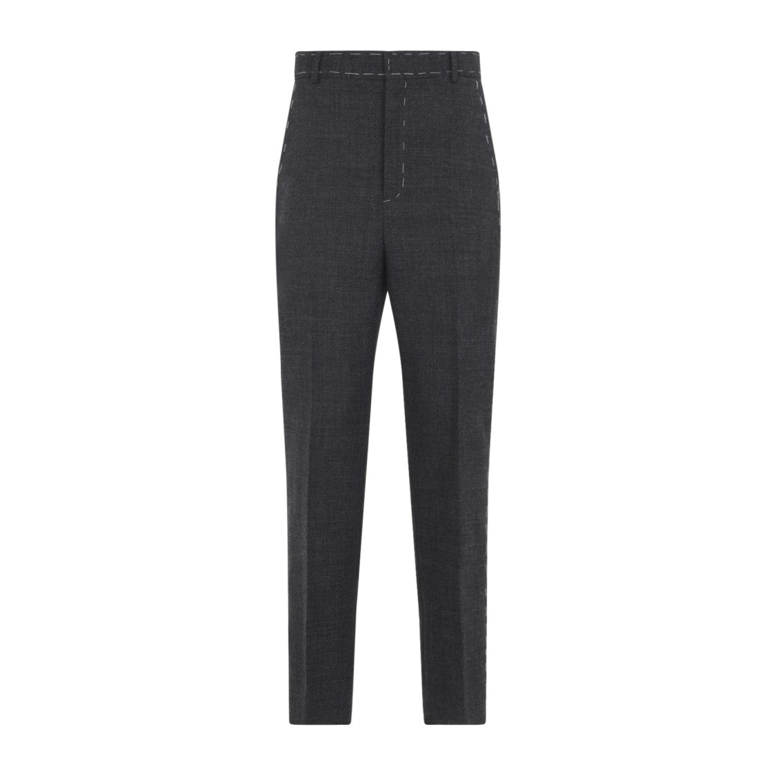Moschino Tailored Grey Trousers With High Waist