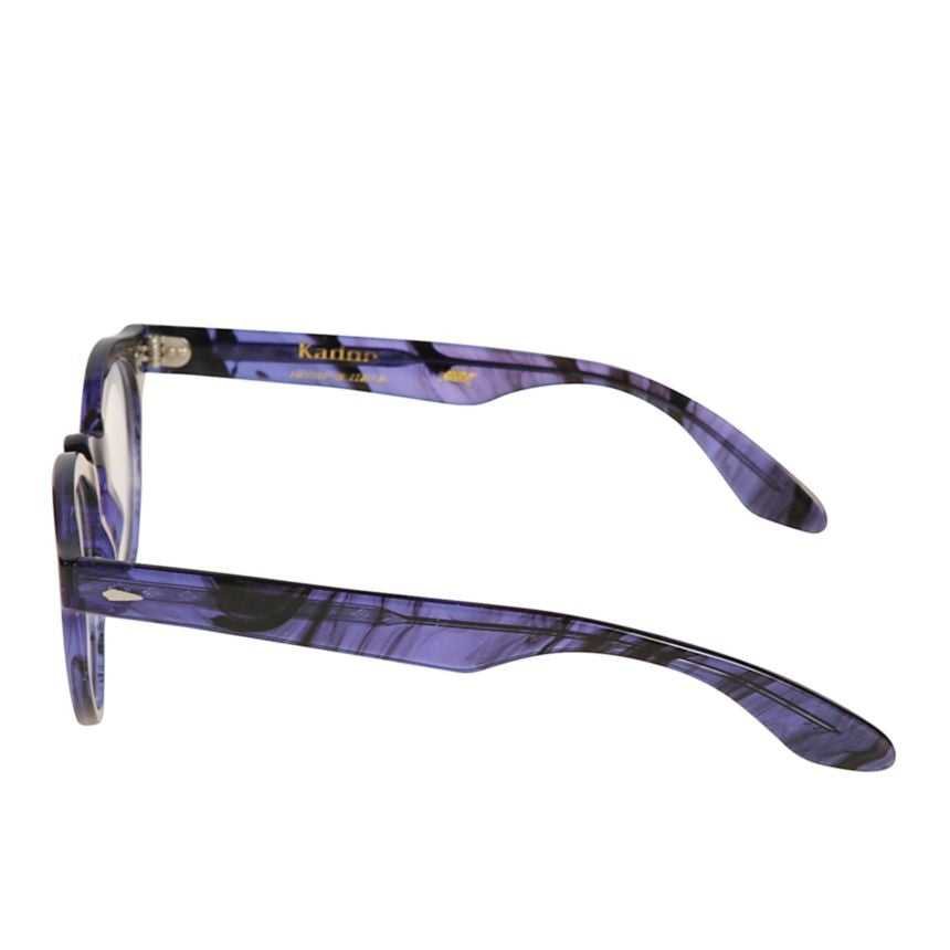 Kador Robin Marbled Purple And Black Rounded Frame Eyeglasses