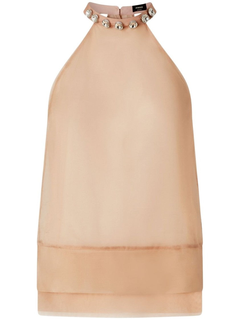 Pinko Halter Neck Silk Top