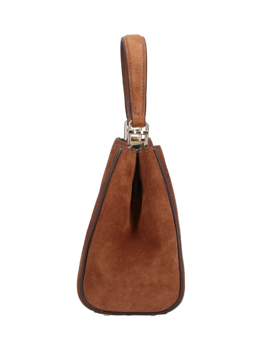 Tory Burch Brown Eleanor Mini Suede Bag