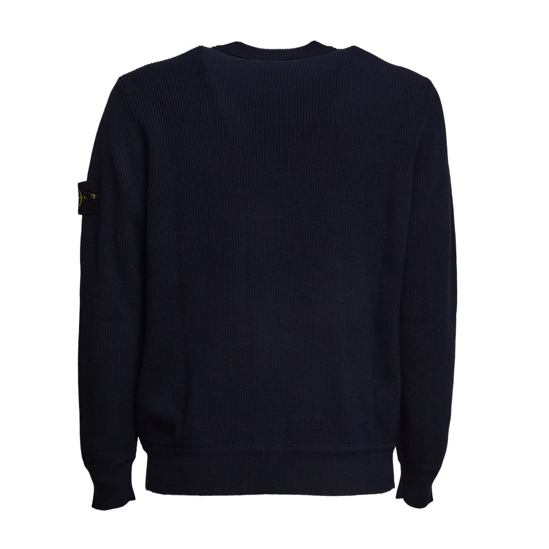 Stone Island Ribbed Soft Organic Cotton Crewneck Sweater